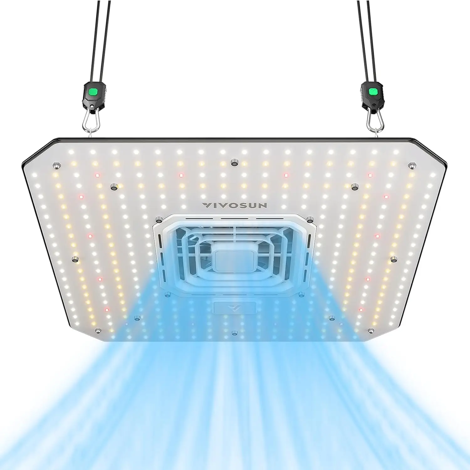 

100W LED Grow Light with Built-in Fan, App Control for 2x2/3x3 Grow Tents - Smart Plant Lighting System