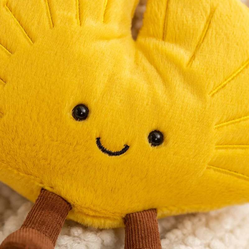 Bonita hoja de arce, hoja de Ginkgo, planta de peluche, juguetes de peluche Kawaii, hoja sonriente con pierna, muñecas de dibujos animados, regalos de Navidad de felpa suave para niña
