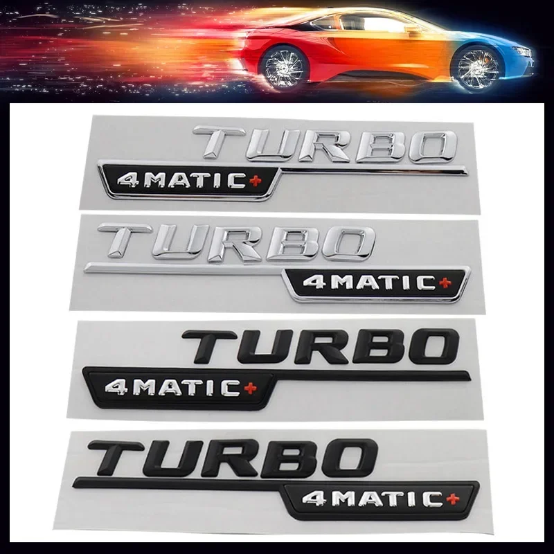 1 زوج قسط ل W210 GLC B200 W221 W212 W205 W211 C180 C200 توربو 4MATIC + سيارة درابزين الجذع بونيه ملصق مائي شعار شارة ملصق #1