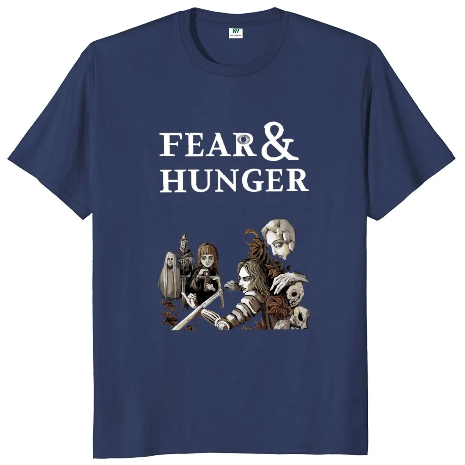 Fear And Hunger T Shirt Funger Horror Game Fans Retro Short Sleeve 100% Cotton Unisex Summer Soft T-shirts EU Size