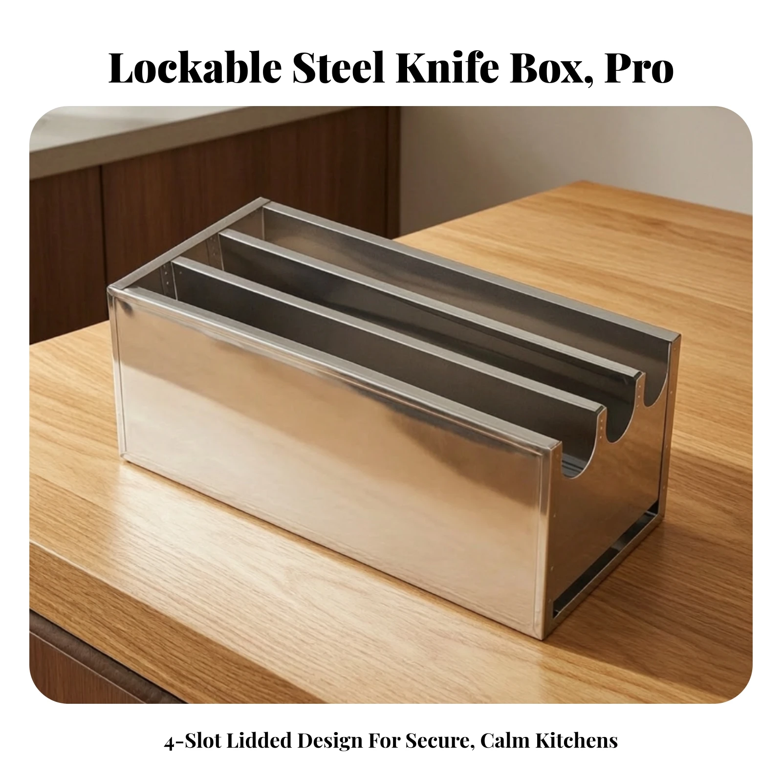Blade Storage Box Thickened Me - огляд і ціна Commercial Kitchen Knife Storage