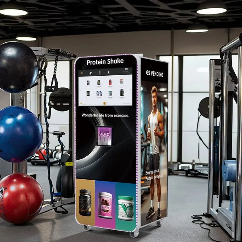 

Custom Automatic Touch Screen Milkshake Gym Cold Mixed Drink Coffee Protein Shake Vending Machine with Independent Mixing System