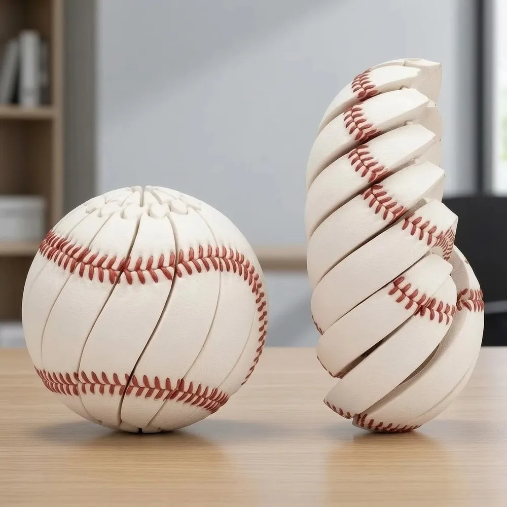 Relaxation Baseball Fidget Ball Bendable Extendable Twistsphere Fidget Creative Portable Stress Relief Party Supplies