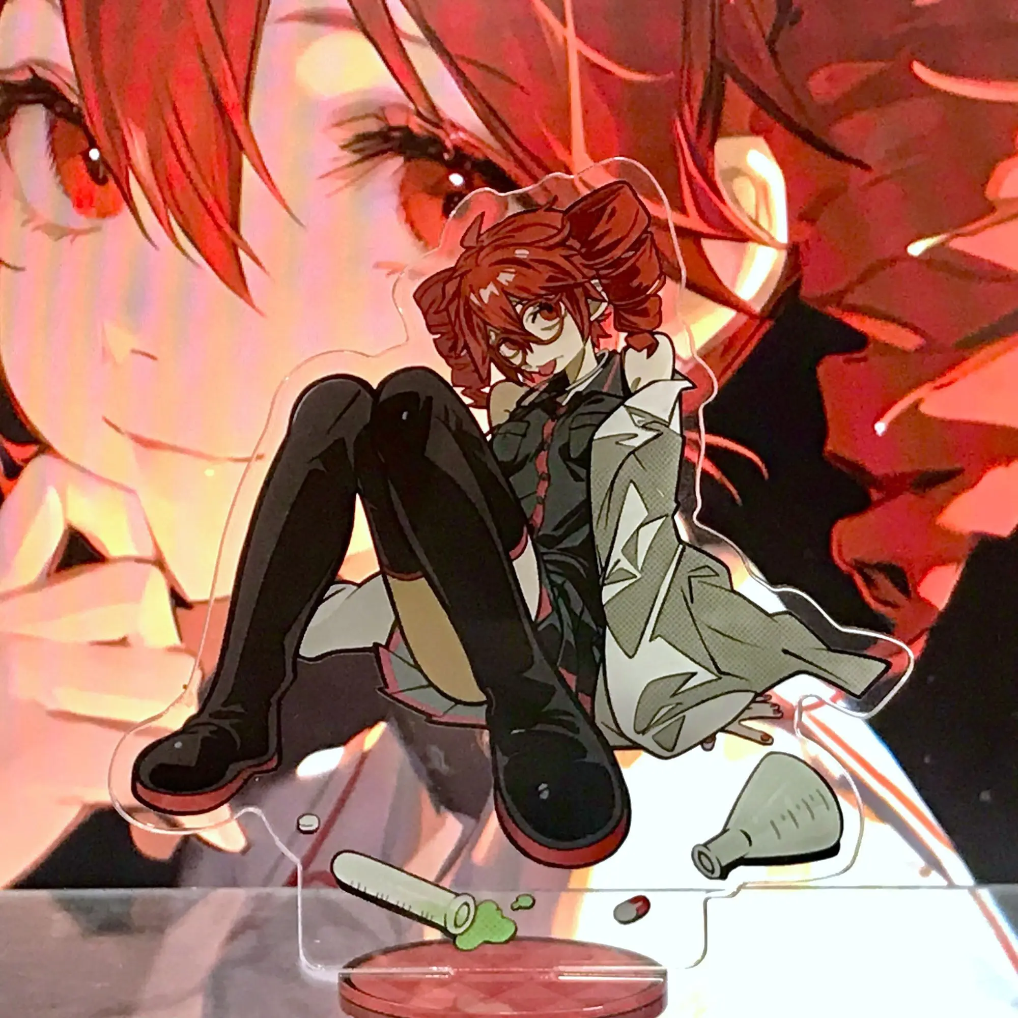 Kasane Teto Acrylic Stand Cosplay Anime Model Plate Desk Decor Standing Sign Figures Hadiah Natal