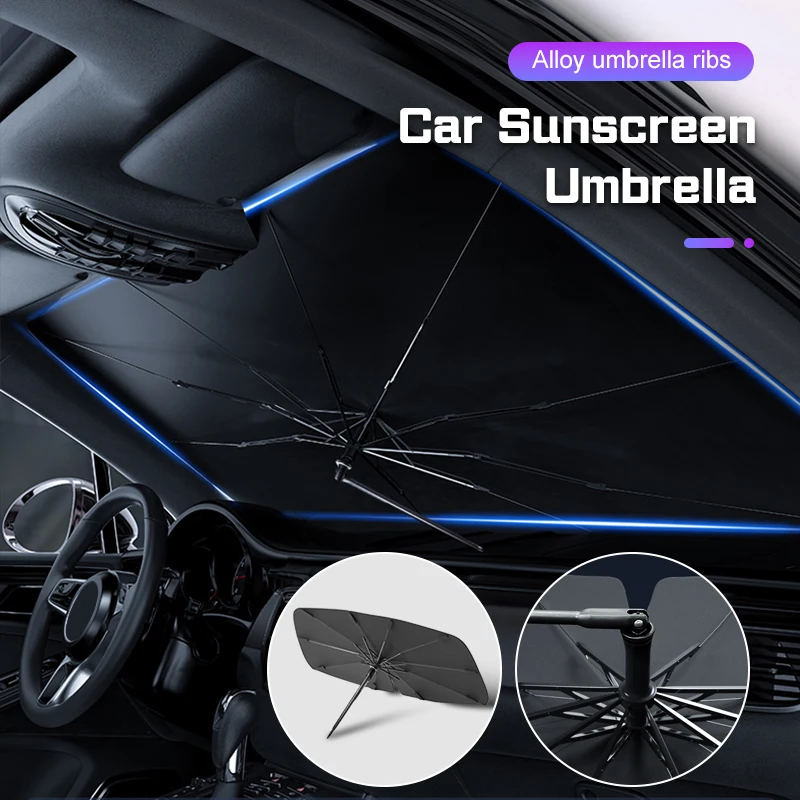 

for Geely Coolray Geometry C GX3 Emgrand X6 X7 EC7 CK Car Umbrella Windshield Sunshade Sun Shade Front Window Cover UV Ray Block