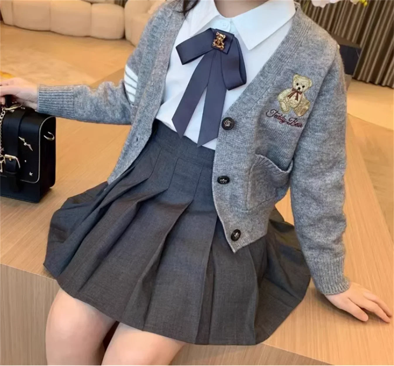 Uniforme de style collège JK pour filles, tenue d'automne