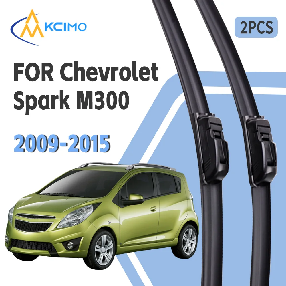 

For Chevrolet Spark M300 2009-2015 U Type Wiper Blades Soft Rubber High Clear Easy Installation All Seasons Car Windshield
