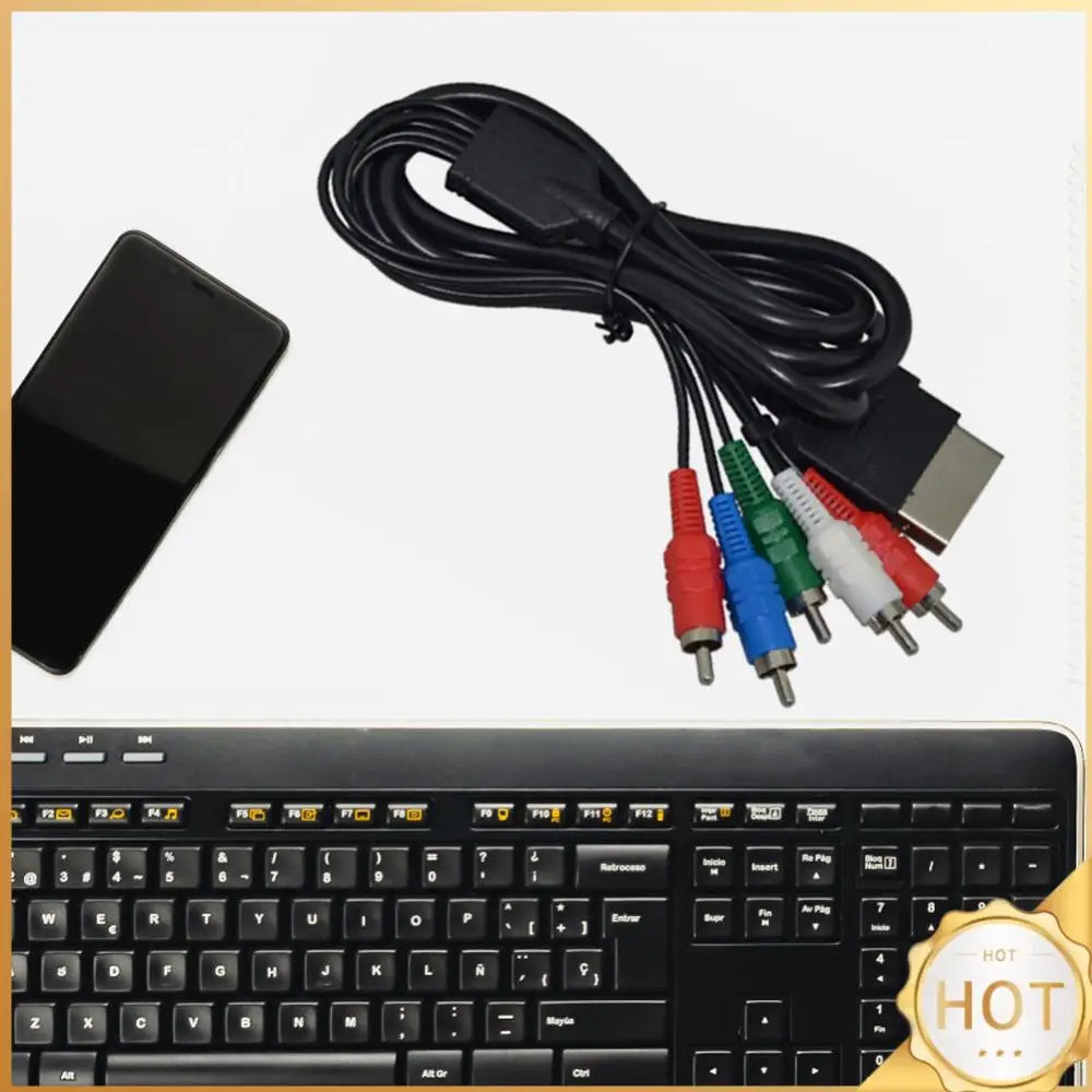 TV接続用HDコンポーネントケーブル,1.8m AVケーブル,オーディオ,ビデオ,RCA,Microsoft Classic,オリジナル,Xbox用