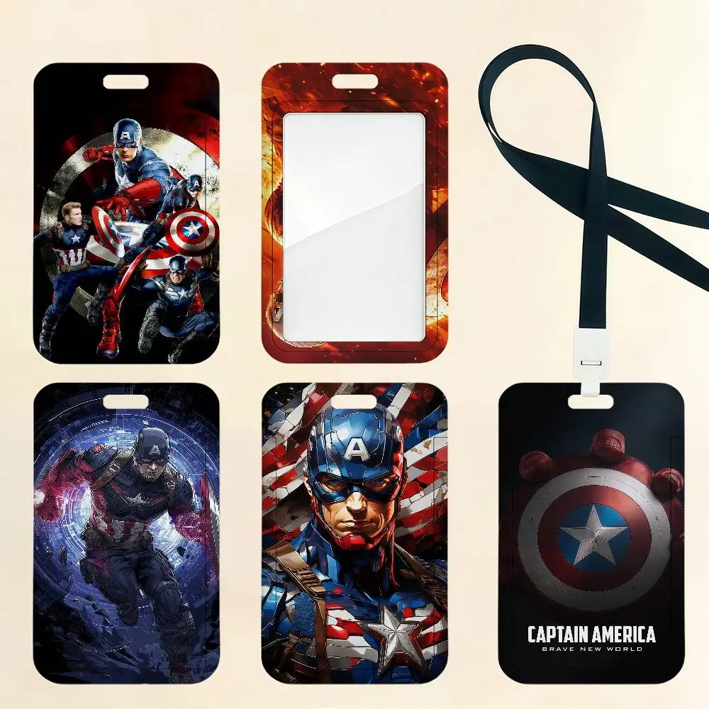 Superhero C-Captain A-America Card Holder Cardcase Bank Credit Student Id Subwa…