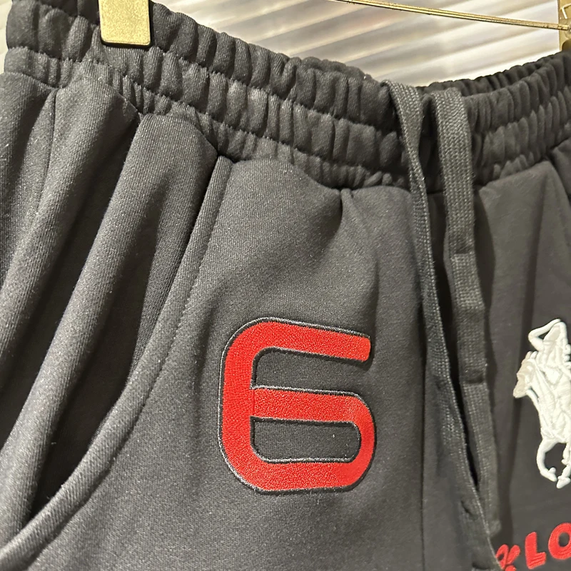 بنطلون رياضي من Streetwear Mowalola عالي الجودة كلاسيكي عصري مطرز للرجال والنساء #3