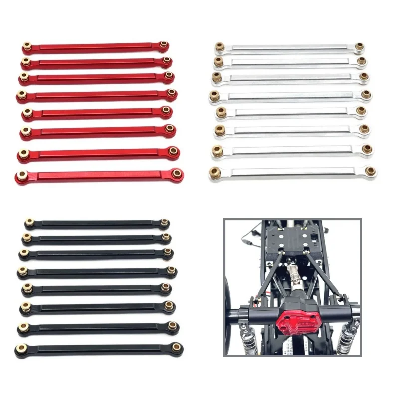 

8pcs/set Metal Chassis Fixing Pull Rod Kit For 1/12 MN128 MN86 G500 RC Car Upgrade Replacement Parts