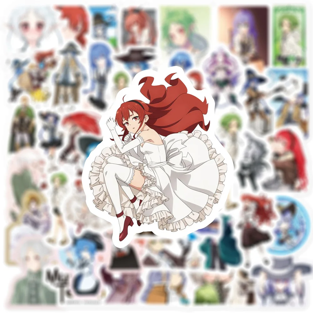 10/30/50pcs Anime Mushoku Tensei：Jobless Reincarnation Stickers Cute Cartoon Graffiti Decals Sticker for Phone Suitcase Laptop