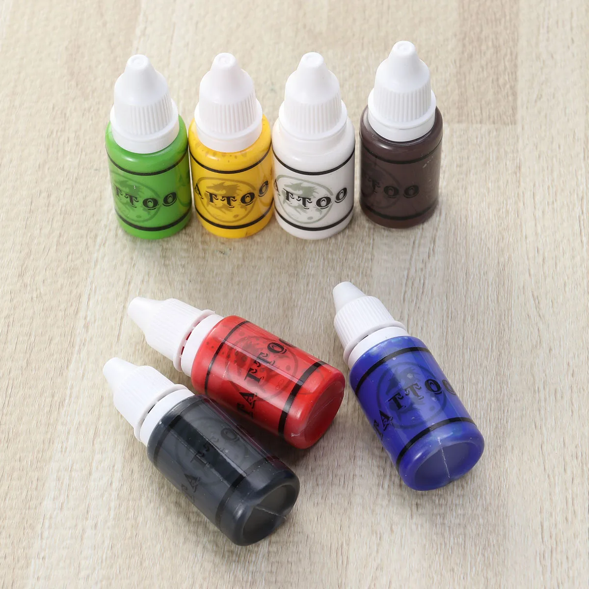 

7Pcs Pigment Kit 15ml Natural Microblading Ink for Eyebrow Lip Eyeliner High Absorption Color Pigment