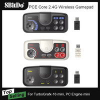 AKNES 8bitdo PCE Core 2.4G Wireless Gamepad for PC Engine Mini PC Engine CoreGrafx Mini TurboGrafx-16 Mini for Nintendo Switch