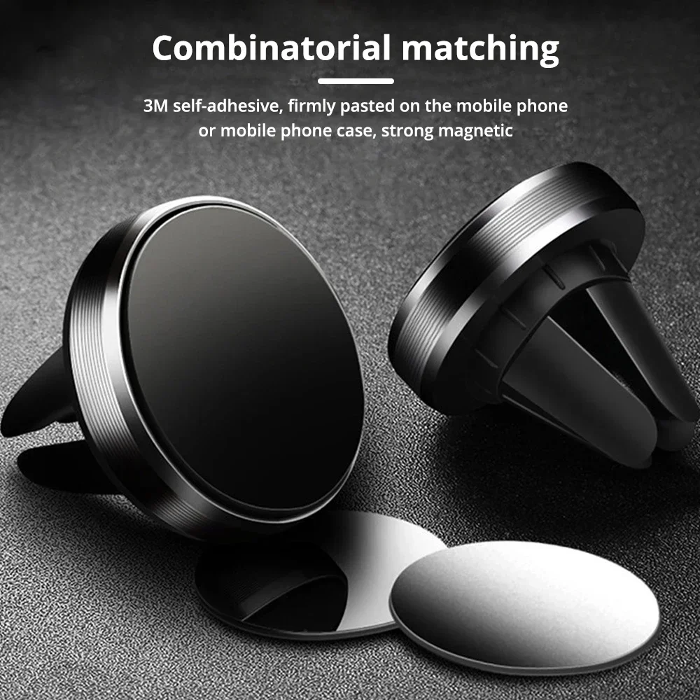 Air Vent Magnetic Car Phone Holder Magnet Smartphone Mobile Stand Cell GPS Support for IPhone 13 12 XR Xiaomi Mi Huawei Samsung