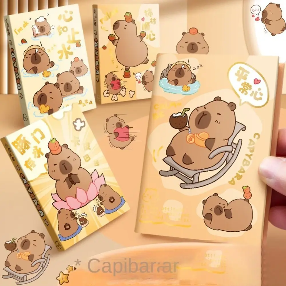 Sketchbook Memo Notes Capybara Notebook Thickening Cartoon A7 Pocket Notepad Portable INS Portable Mini Notebook Stationery