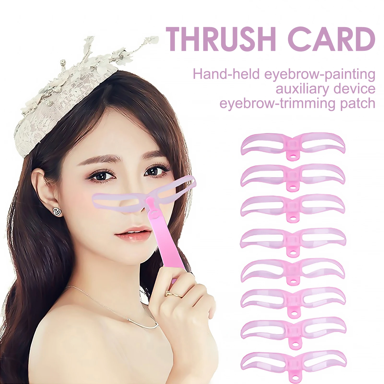 Herbruikbare wenkbrauwsjablonen Koreaanse stijl 4e generatie Handheld wenkbrauwvormgereedschap voor wenkbrauwen Gemakkelijke make-uptoepassing