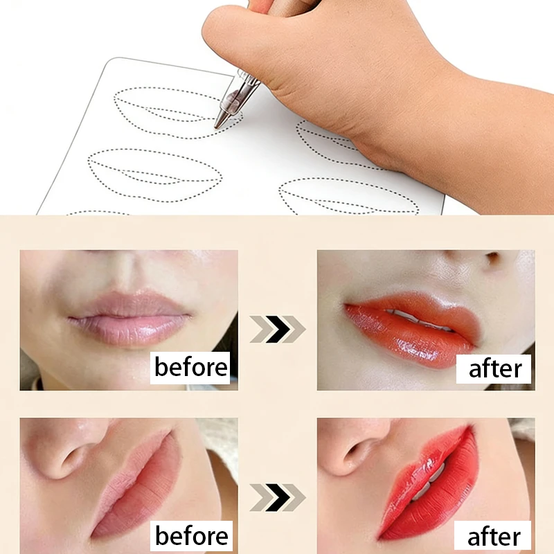 

Silicone Tattoo Lips Practice Skin No Ink Permanent Makeup Practice Tattoo Skin For Microblading Supplies