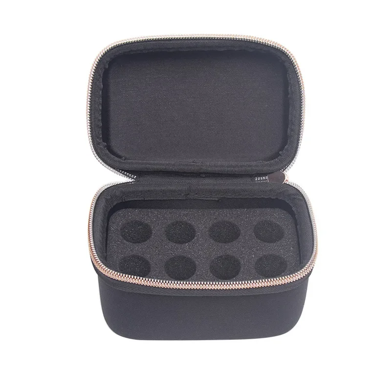 8 Slots Essential Oil Box for DoTERRA for 10ml 15ml Organizers Storage Zipper Design Travel Aromatherapy Storage Carrying Case