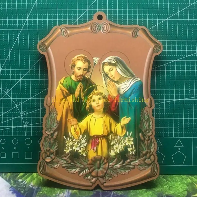 (10pcs) Acrylic Religious Figures Christian Ornaments Christian Gift Necklace Pendant For Home Decoration Waterproof Art view 3
