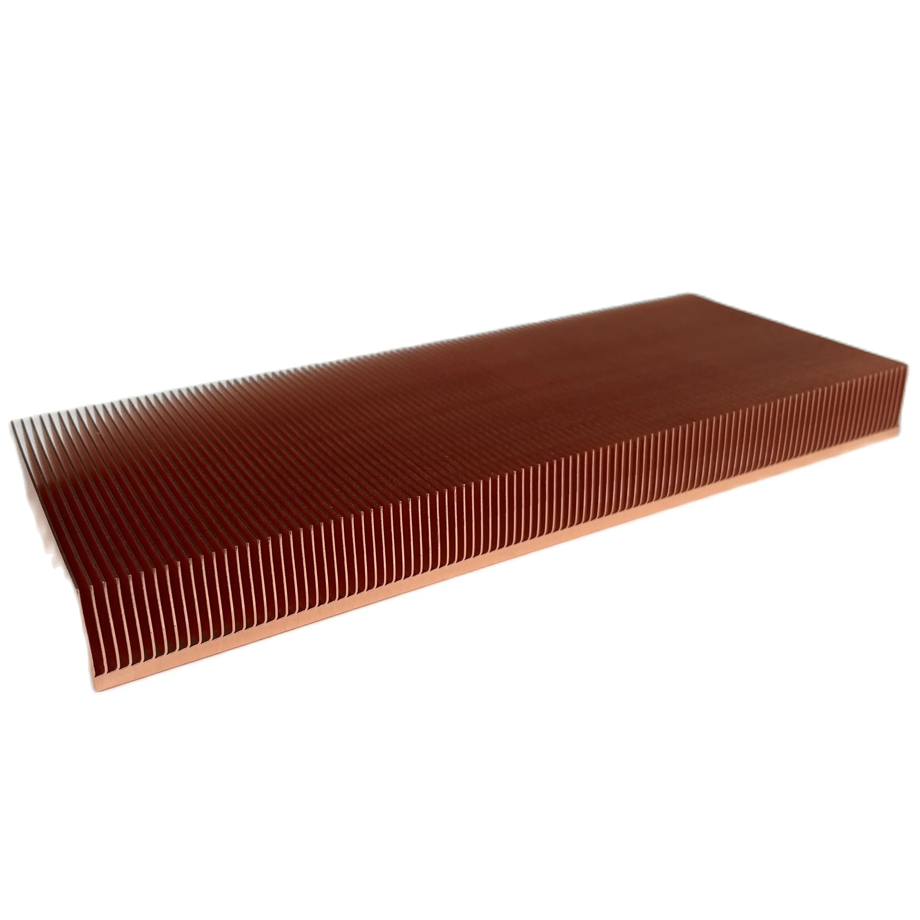 

High-power industrial equipment Pure Copper Radiator 200x80x20mm Skiving Fin Heat Sink For medical equipment projector