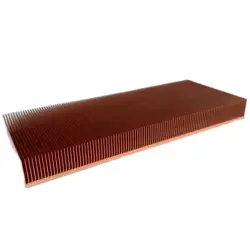 High-power industrial equipment Pure Copper Radiator 200x80x20mm Skiving Fin Heat Sink For medical equipment projector