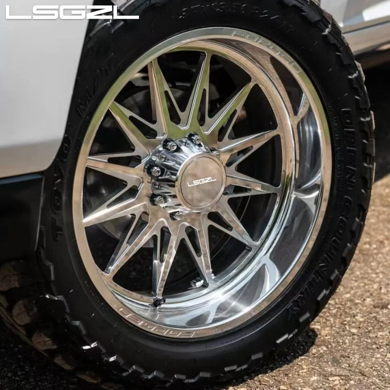

Deep Dish Forged 22x12 24x12 24x14 26x14 28x16 Super Single Wheels for GMC Sierra 150 F 250 F350 8x170 8x165 8x180 for Dodge