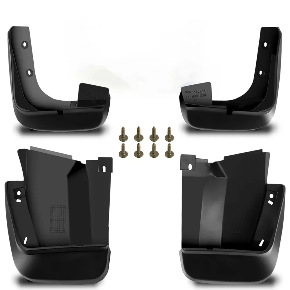 

Защитные щитки от брызг для Honda Civic 4-дверный седан 2006-2011 (не подходят для 2-дверных купе/хэтчбеков), универсальные, на все времена года.