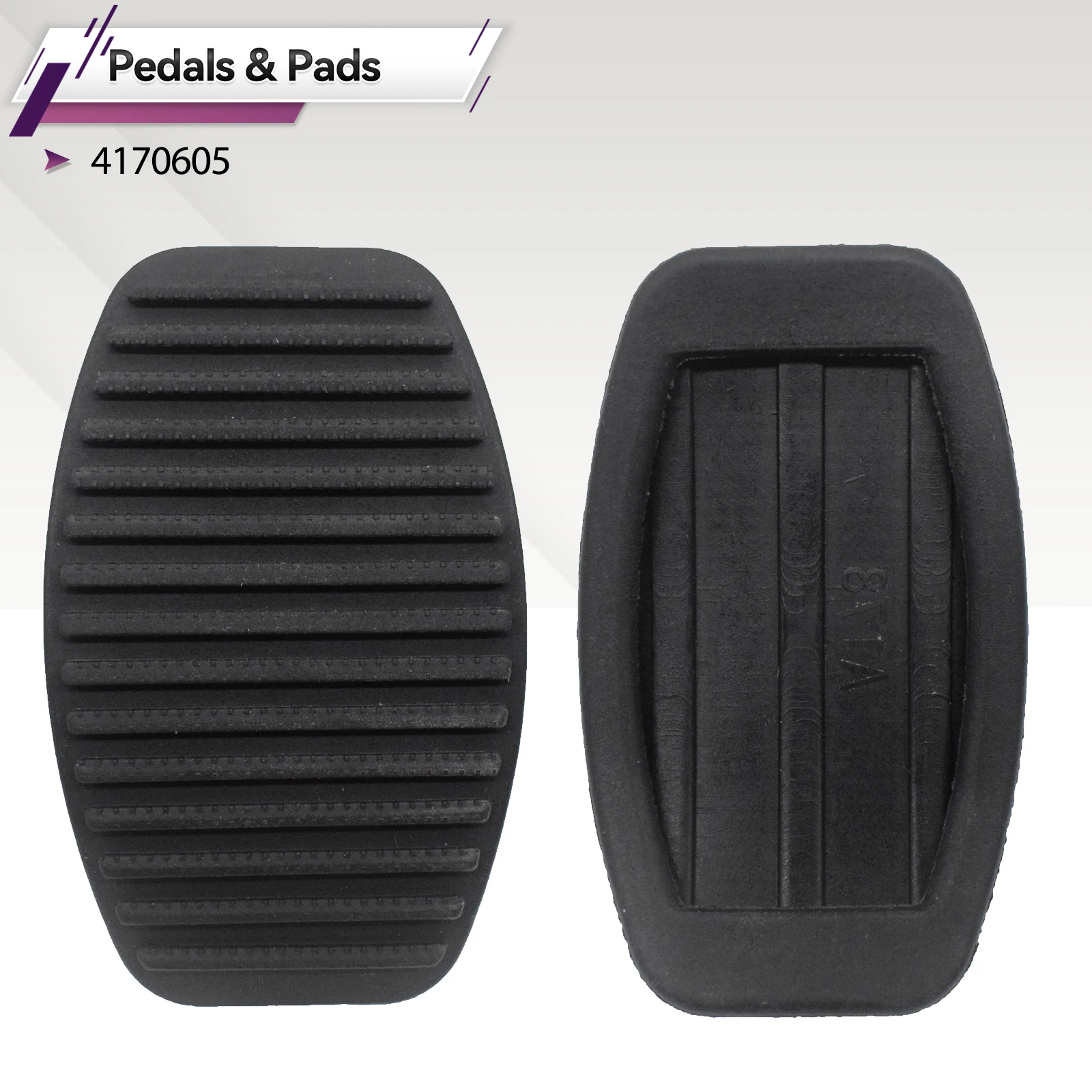 2Pcs Car Brake Clutch Pedal Pad Rubber Cover Shell For Fiat Doblo Albea Punto Palio Fiorino Lancia Brake Pad Car-Styling 4170605