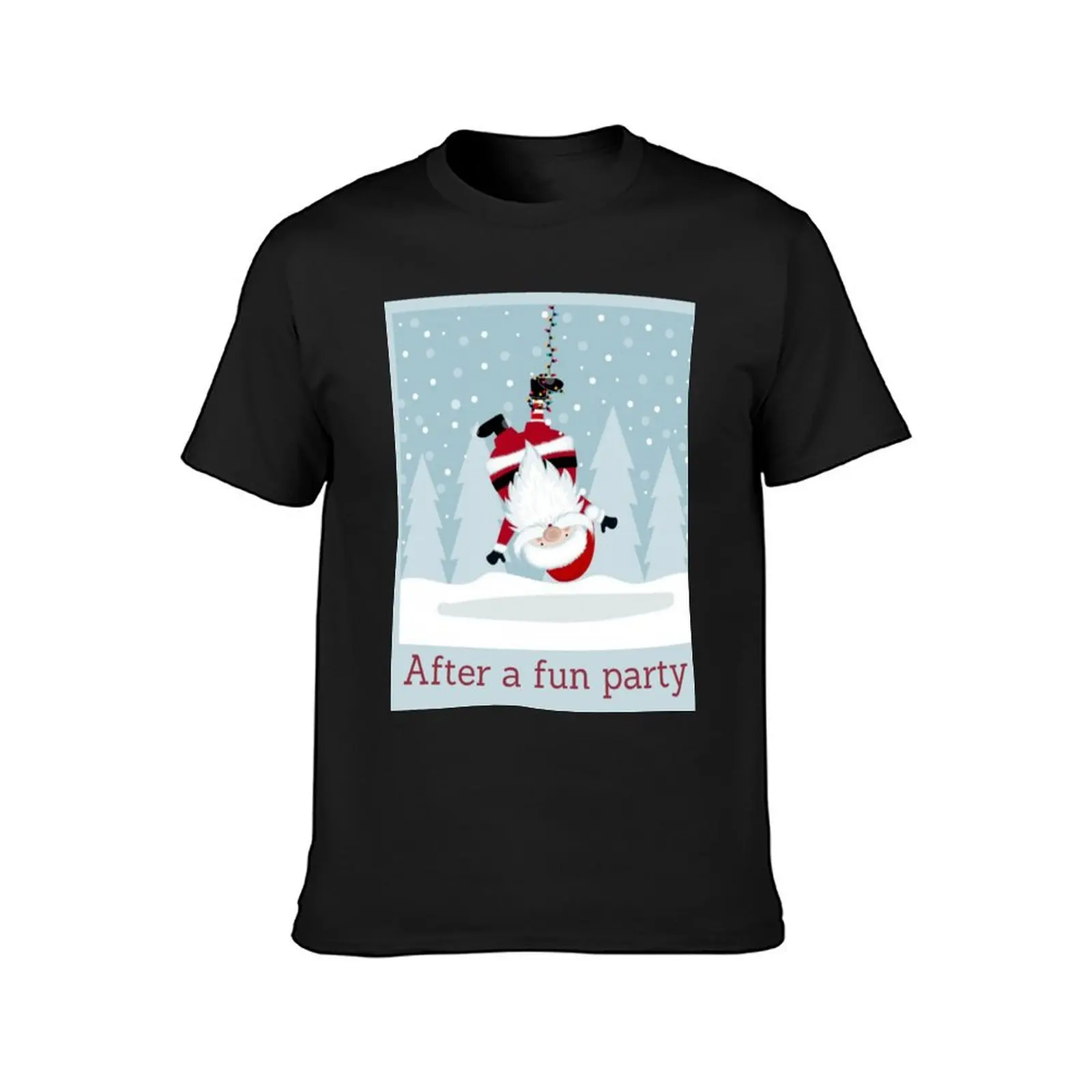 After Christmas Party T-shirt blacks cute clothes quick drying fruit of the loom mens t shirts