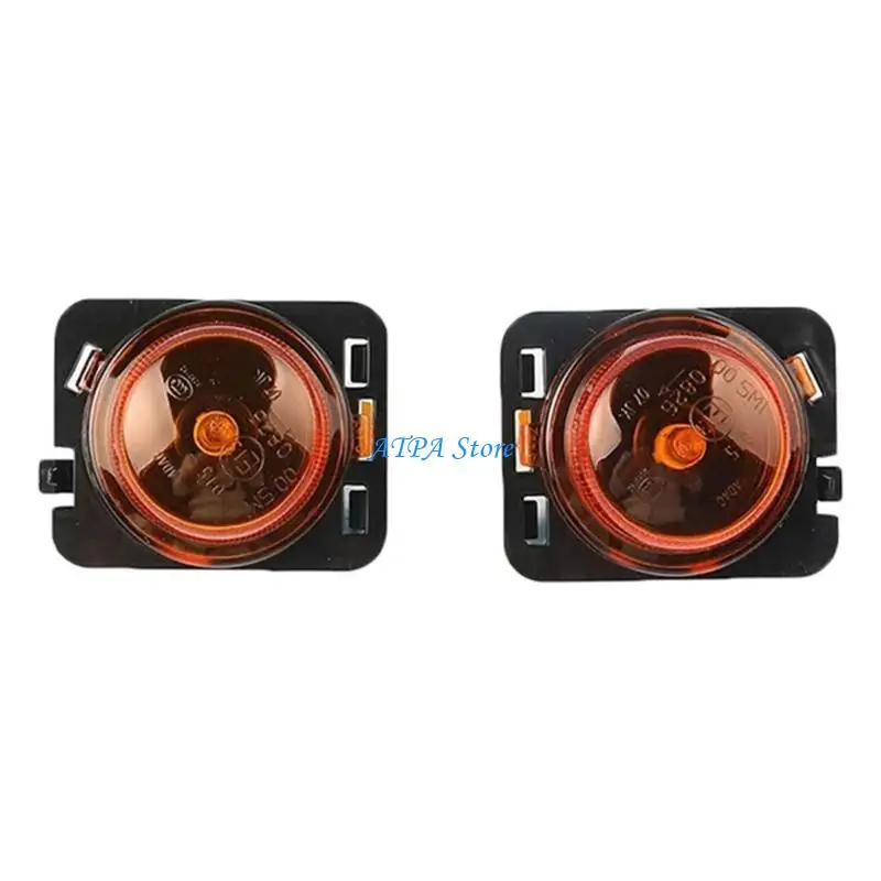 

U13C Left & Right Side Turn Lights Impact Resistant Weatherproof Design Halogen Side Marker Lights 55077895AD for Car