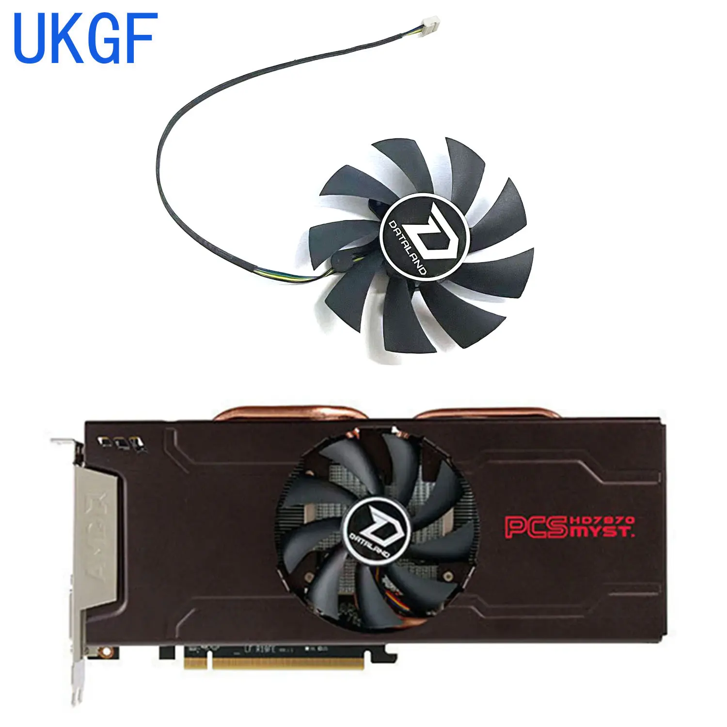 

New 85MM 4PIN GA92S2U GPU Cooler for DATALAND GeForce R9 270 HD7870 HD7850 OC Graphics Card