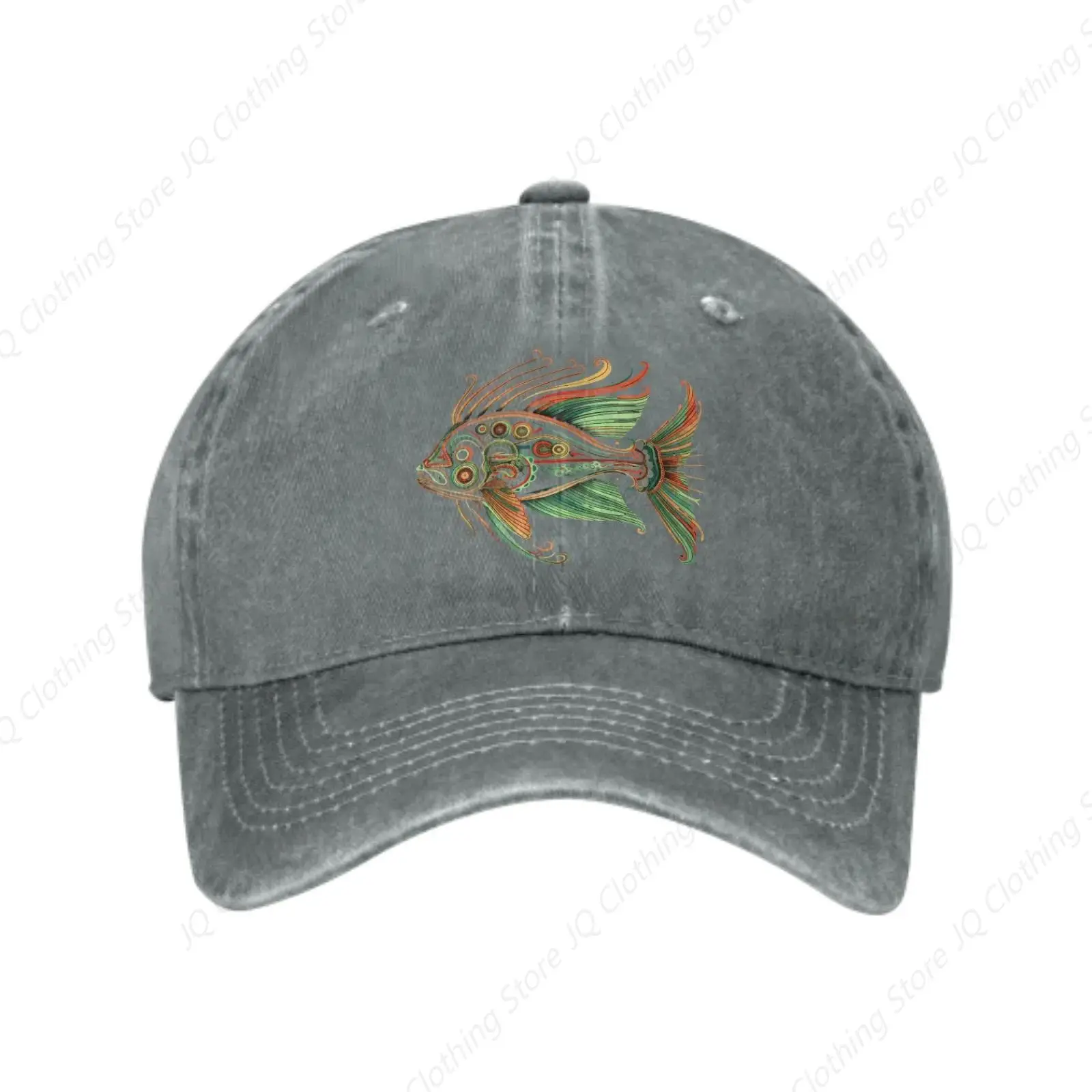 Fish Summer Classic Fashion Men Trucker Hat Cotton Breathable Women Cowboy Cap Outdoor Leisure Basketball Caps