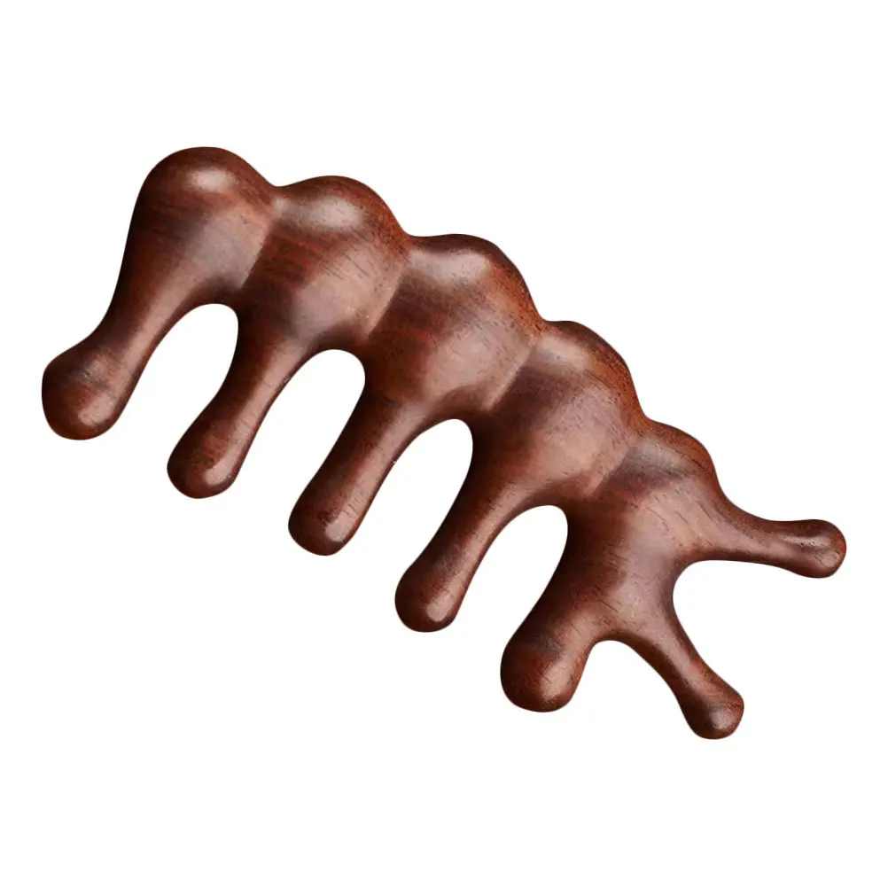 

Wooden Wide Tooth Comb Scalp Massage Massager For Body Acupoint Lightweight Portable Anti-Static Hair Care Tool Sandalwood