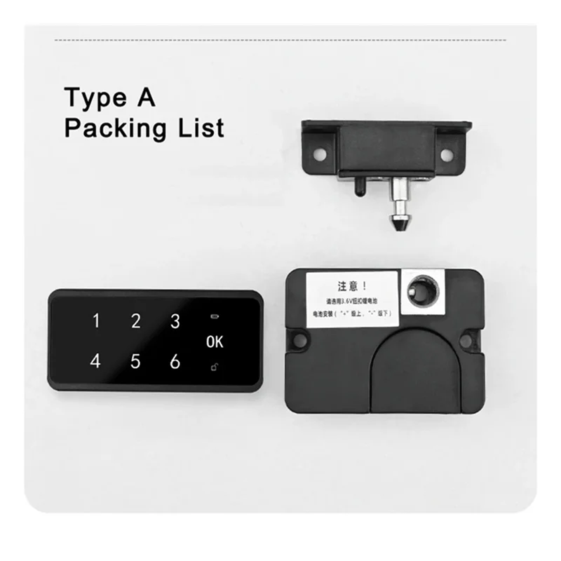 LXYB18B Cerradura de cajón de inducción electrónica inteligente, cerradura de puerta de gabinete, cerradura de huella digital, cerradura de gabinete con contraseña