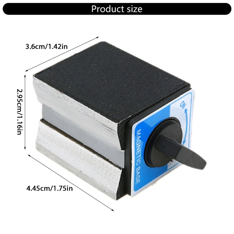 Y5GD Industrial Magnet Basis -Set mit Instants Ein/Aus -Schalter 176 Pfund große Kapazitätsmetrik -Gewinde -Loch -Tragbare – Detail 6