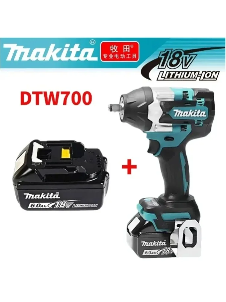 Original Makita DTW700 Akku-Schlagschrauber 1000N·m Drehmomentregelung Elektrischer Schrauber mit Auto-Stopp-Funktion