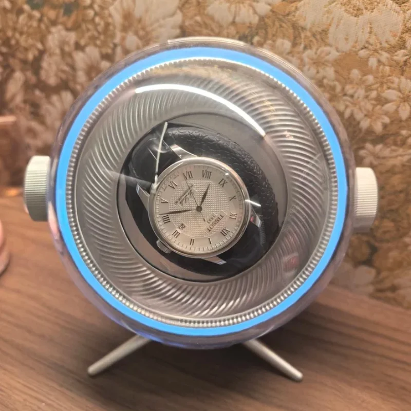 Luxury Carbon Fiber Watch Winder, Silent Automatic Mechanical Watch Rotator Multiple Modes,Built-in Battery Storage Display Box
