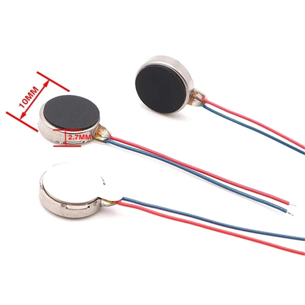 10 قطعة تيار مستمر 3 فولت محرك اهتزاز صغير 12000 دورة في الدقيقة عملة مسطحة زر من نوع مايكرو تيار مستمر تهتز المحرك للهاتف الخليوي المحمول النداء اللوحي
