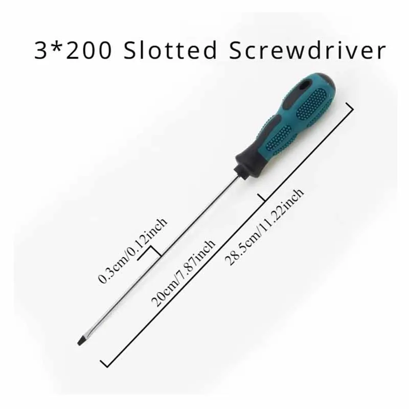 Long Slotted Phillips Screwdriver Rubber Handle Magnetic Screwdriver Installation and Disassembly Repair Tool