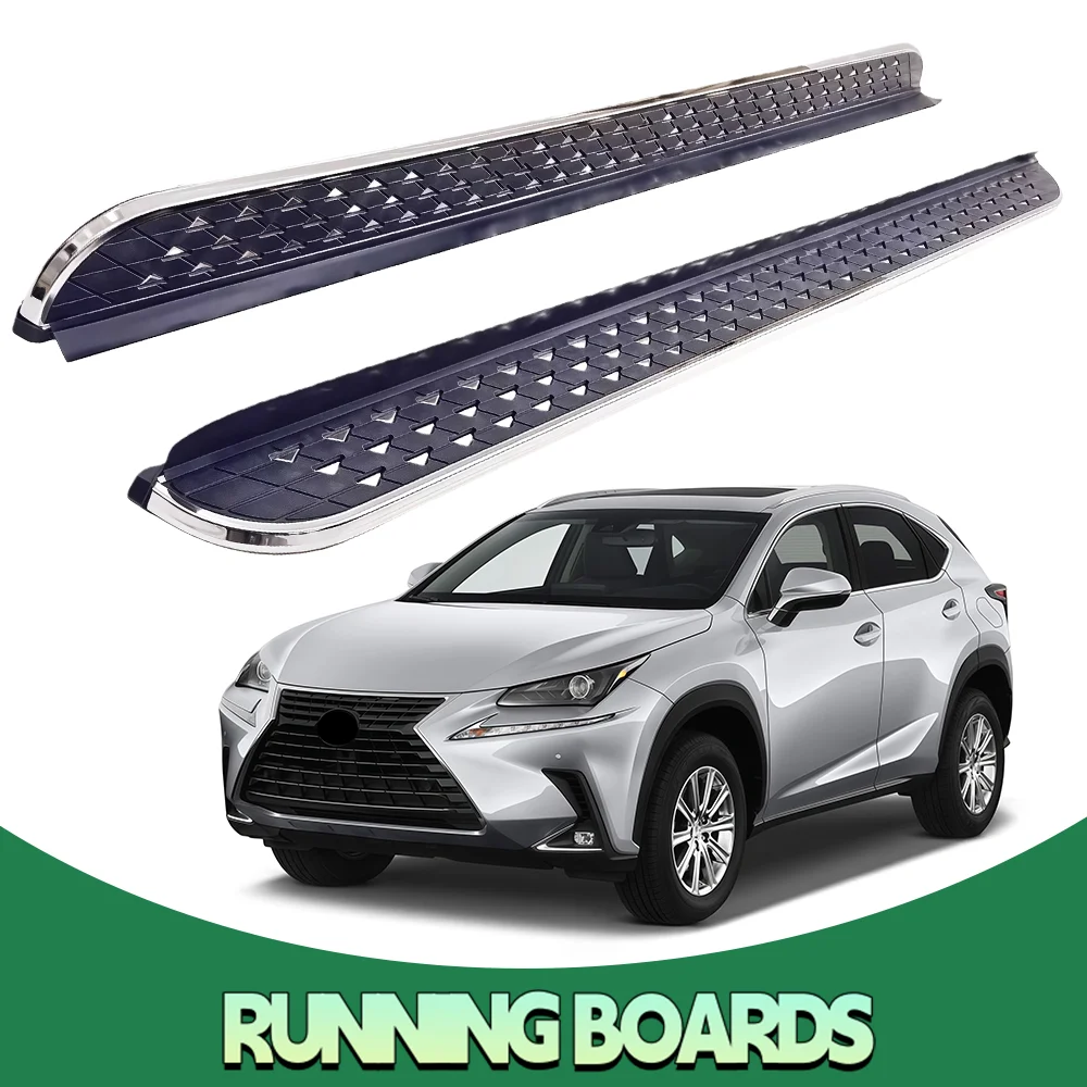 

2Pcs Aluminum Running Boards Fixed Nerf Bars Side Steps with Brackets Fit for LEXUS NX 2015 2016 2017 2018 2019 2020 2021