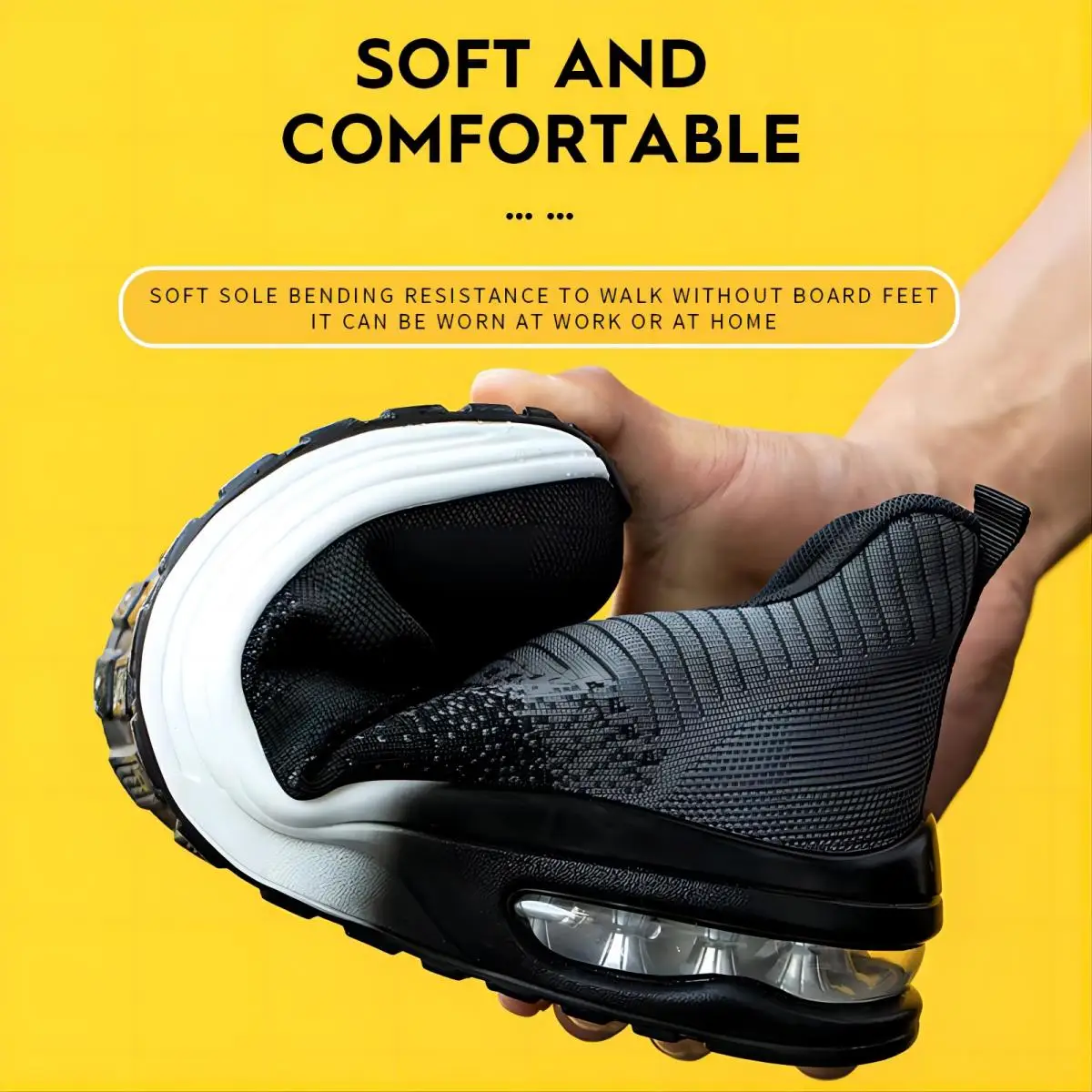 Fashion Safety Shoes Men Boots Steel Toe Shoes Men Puncture-Proof Work Sneakers Male Shoes Work Boots Indestructible Footwear