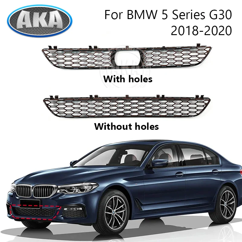 Front Bumper Lower Grille For BMW 5 Series G30 2018-2020 Car Grille Assembly Front Grille