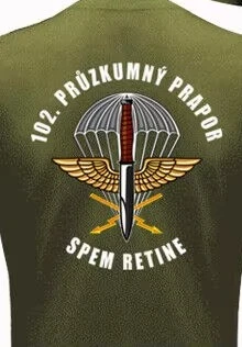 

102nd Reconnaissance Battalion Czech Army Special Forces Paratroopers T-shirt Short Sleeve Casual 100% Cotton Shirt
