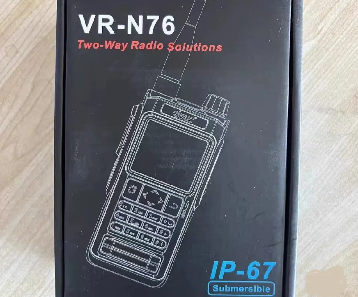 VR-N76 Walkie Talkie UV Dualband IP67 Wodoodporne radio Bluetooth Pozycjonowanie GPS