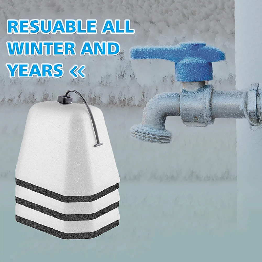 Outdoor Faucet Covers for Winter Freezes Protection Reusable Foam Spigot Covers for Most Outside Taps Cold Proof Protector