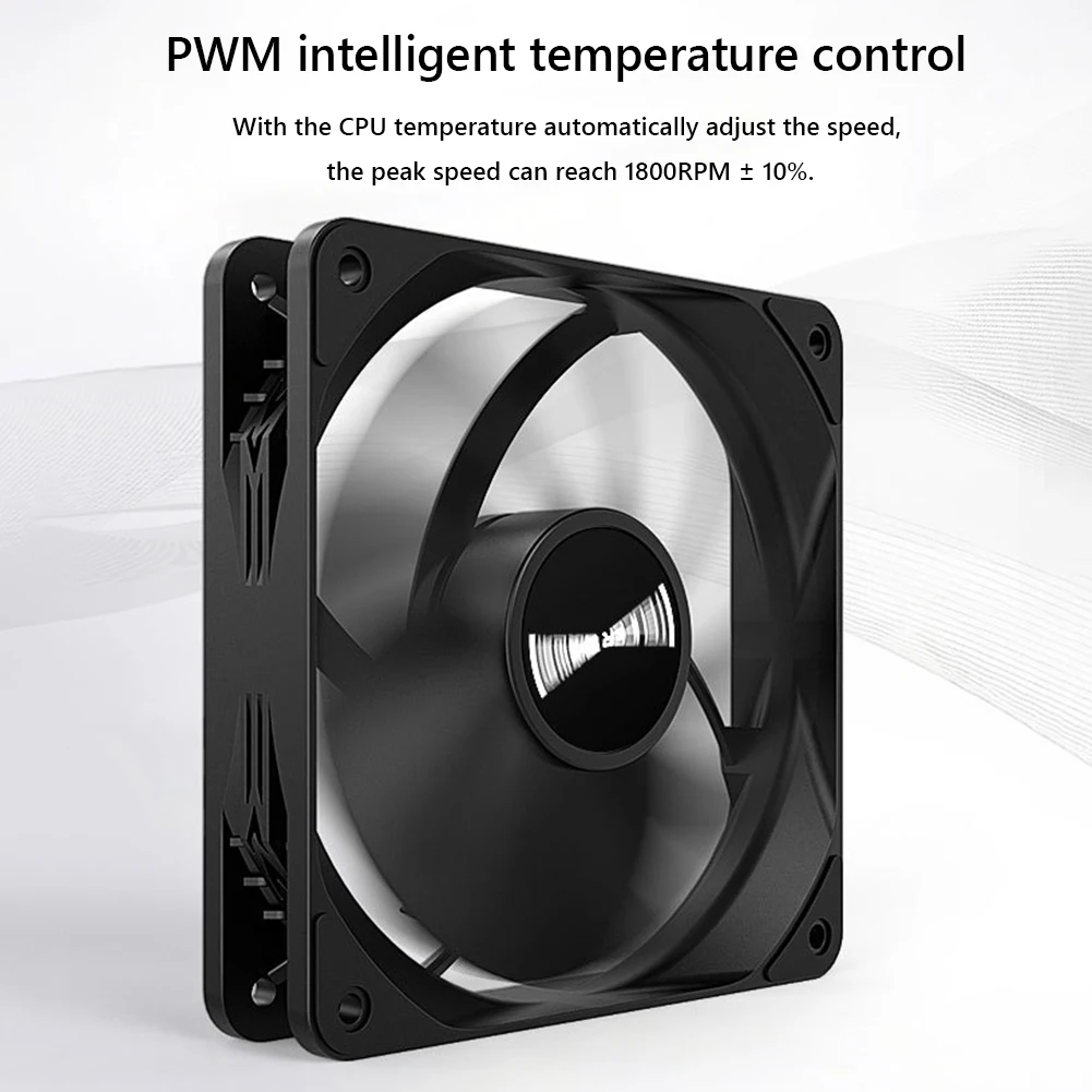 TEUCER 120mm Computer PC Case Fan PWM 4Pin Hydraulic Bearing Cooling Fan Radiator CPU Cooler Water Cooling PC Chassis Ventilador