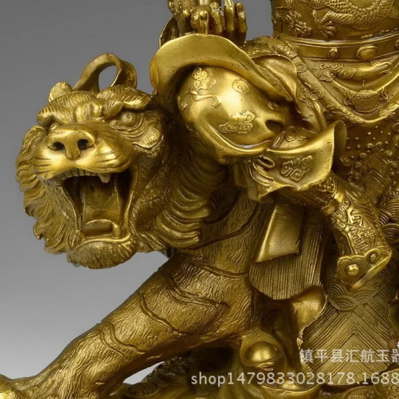 Wholesale pure copper Zhao Gongming God of Wealth statue ornaments Zhao Gongming Figurines in Various Sizes