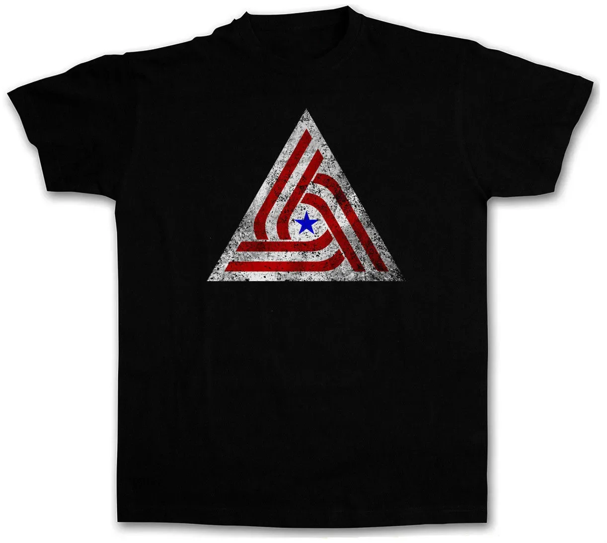 Retro Aliens Tri Centennial Flag T-Shirt 100% Cotton O-Neck Short Sleeve Summer Casual Mens T-shirt Size S-3XL