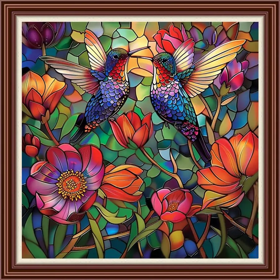 

Counted Cross Stitch Kit for Beginners, 11CT Unprinted CrossStitch Kit Easy Patterns Needlepoint Kit Cross Stitching Embroidery